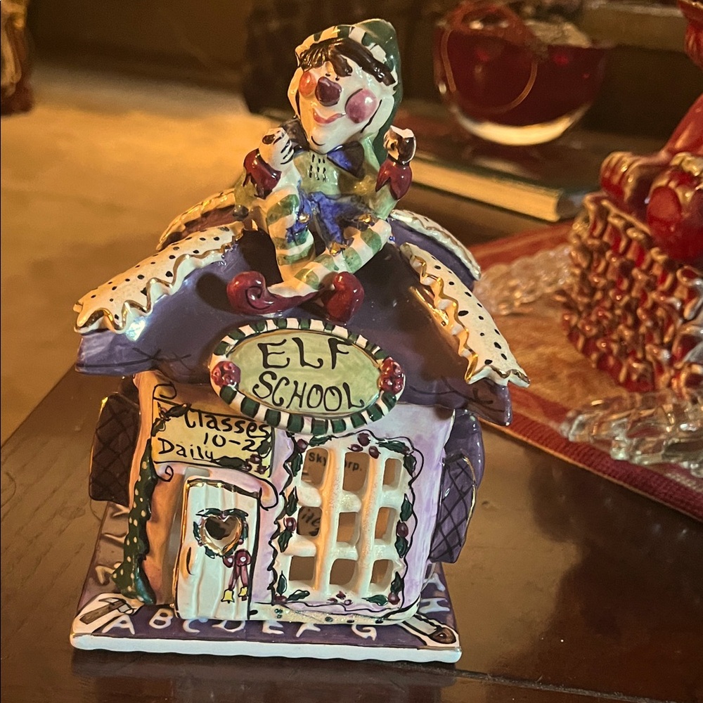 Blue Sky Ceramic  Elf School House